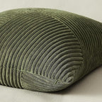 Olive Green Corduroy Cushion Covers 40x40cm Set of 2