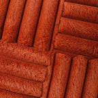 Burnt Orange Faux Fur Cushion Covers 45x45cm Set of 2